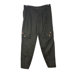 Vintage Bugle Boy Squadron Mens 34 x 34 Pants Trousers Air Force 90s Olive Green